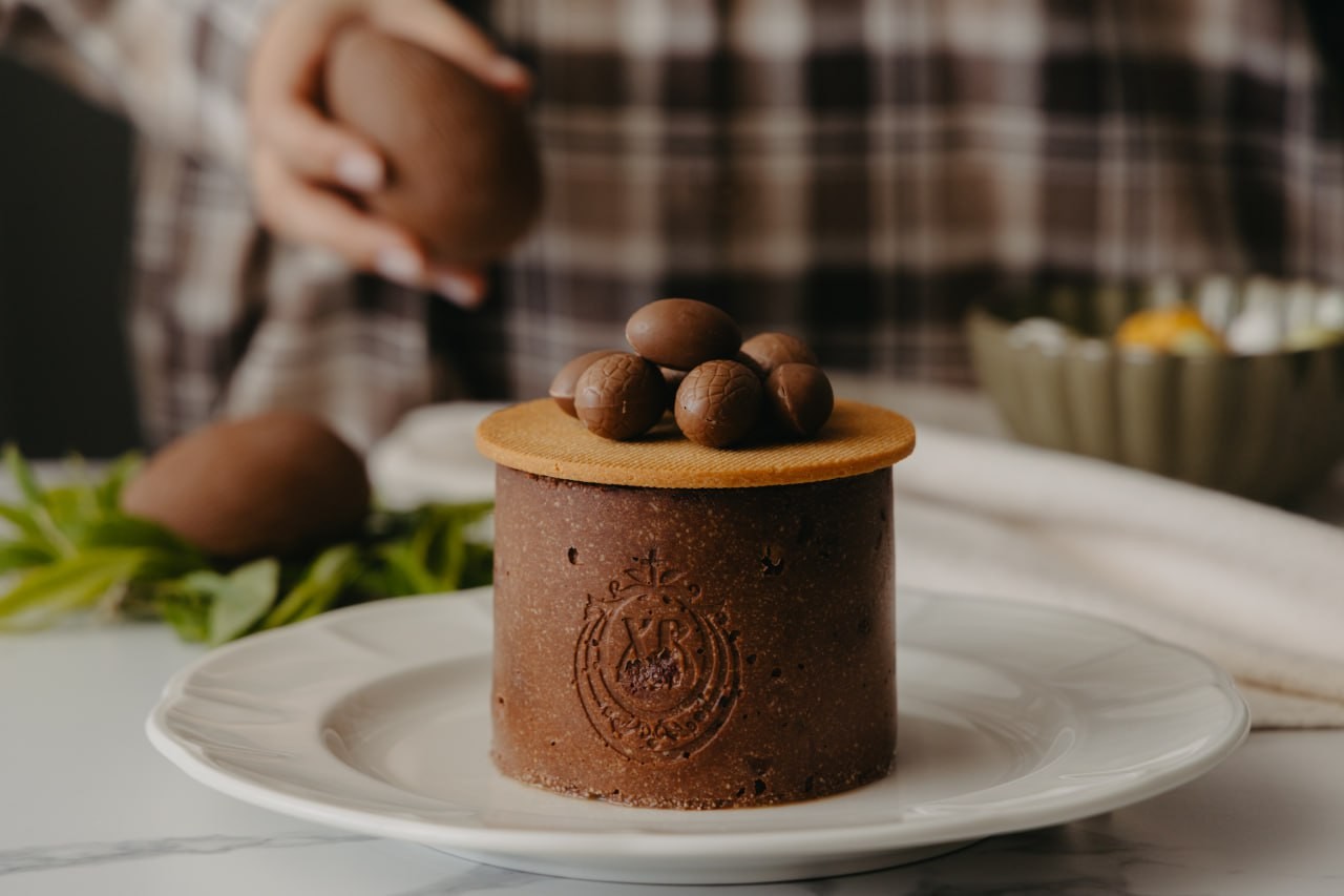 Пасха с творогом и карамелью